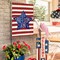 Patriotic Watercolor Stars and Stripes Let Freedom Ring Garden Flag Double Sided Outside, 4th of July Independence Memorial Day Yard Outdoor Decoration 12 x 18 Inch